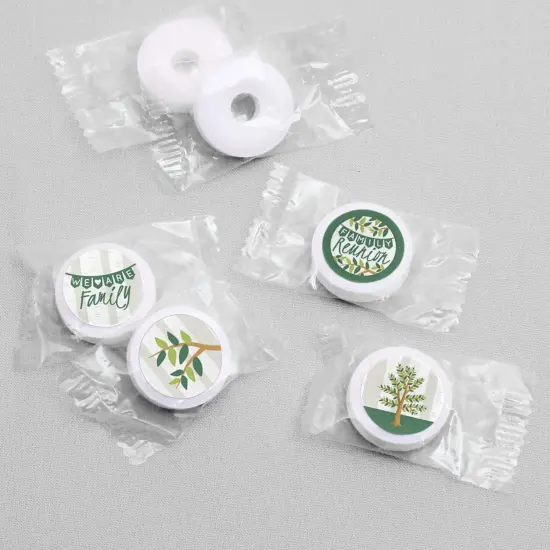 Big Dot of Happiness Family Tree Reunion - Family Gathering Party Round Candy Sticker Favors - Labels Fits Chocolate Candy (1 sheet of 108) {4}
