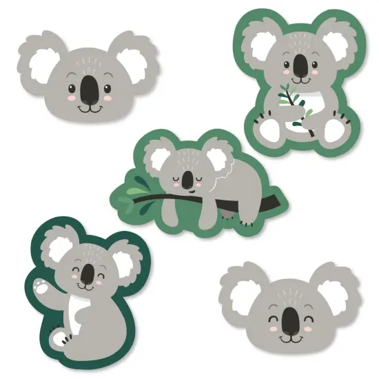 Big Dot of Happiness Koala Cutie - DIY Shaped Bear Birthday Party and Baby Shower Cut-Outs - 24 Count {1}