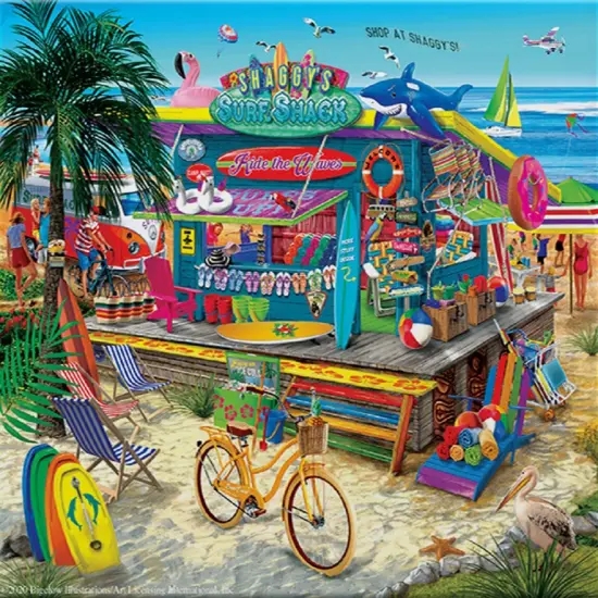 Sunsout Shaggy's Surf Shop 300 pc Jigsaw Puzzle 31570 {1}