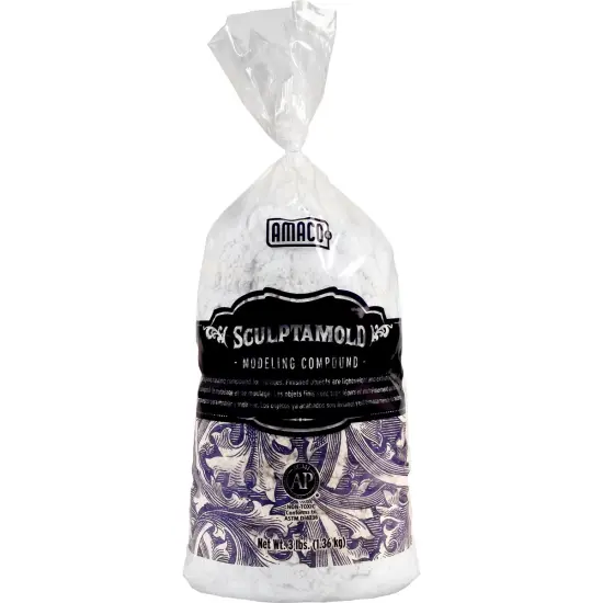 Amaco Sculptamold Modeling Compound 3lb-White {1}