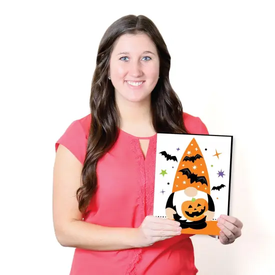 Big Dot of Happiness Halloween Gnomes - Fall Wall Art and Spooky Room Decor - 7.5 x 10 inches - Set of 3 Prints {7}