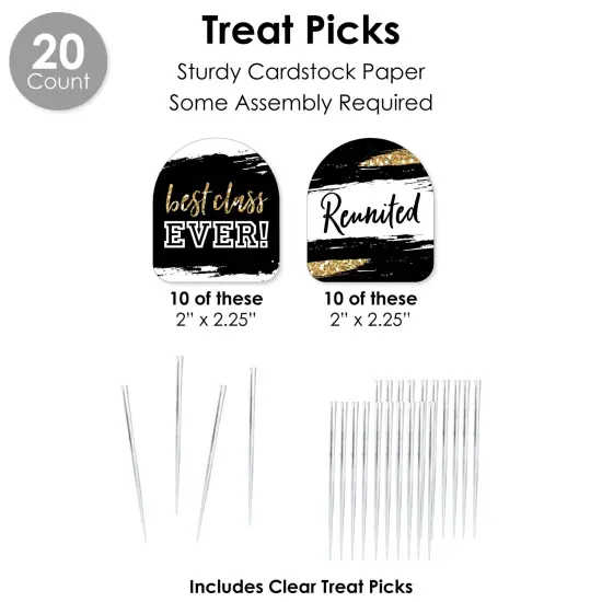 Big Dot of Happiness Reunited - School Class Reunion Party Favors and Cupcake Kit - Fabulous Favor Party Pack - 100 Pieces {7}