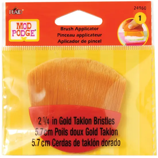 Plaid Mod Podge Brush Applicator 2.25"-Gold Taklon {1}