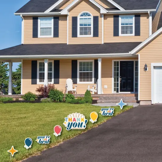 Big Dot of Happiness Thank You So Very Much - Yard Sign and Outdoor Lawn Decorations - Gratitude Yard Signs - Set of 8 {3}