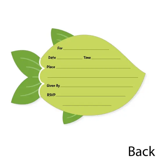 Big Dot of Happiness Let's Go Fishing - Shaped Fill-In Invites - Fish Themed Birthday Party or Baby Shower Invite Cards with Envelopes - Set of 12 {6}