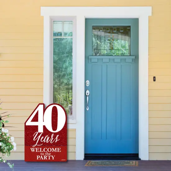 Big Dot of Happiness We Still Do - 40th Wedding Anniversary - Party Decorations - Anniversary Party Welcome Yard Sign {6}