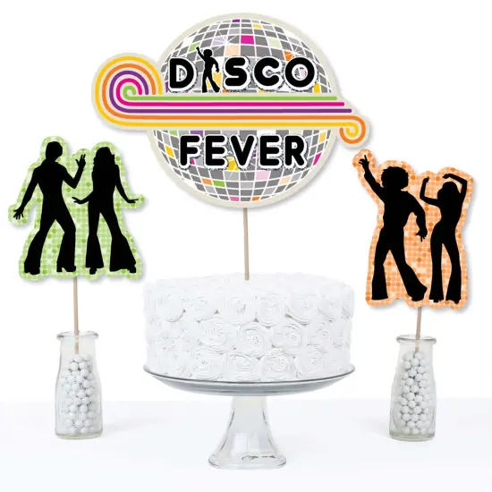 Big Dot of Happiness 70's Disco - 1970s Disco Fever Party Centerpiece Sticks - Table Toppers - Set of 15 {4}