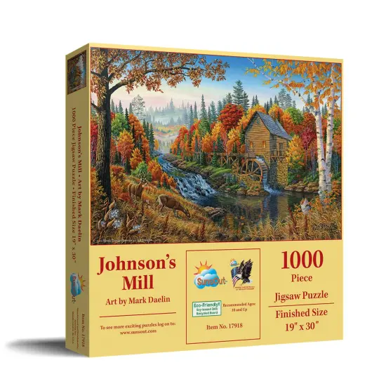 Sunsout Johnson's Mill 1000 pc Jigsaw Puzzle 17918 {3}