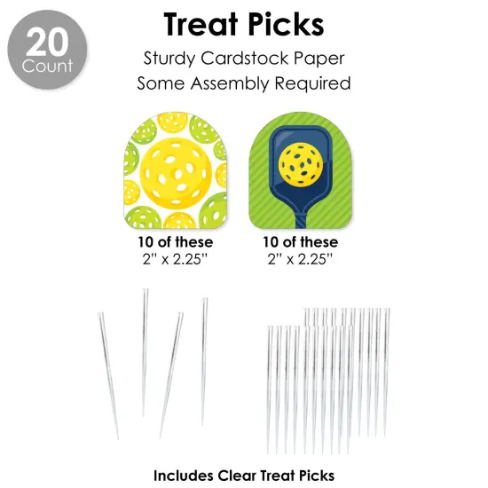 Big Dot of Happiness Let's Rally - Pickleball - Birthday or Retirement Party Supplies - Banner Decoration Kit - Fundle Bundle {7}