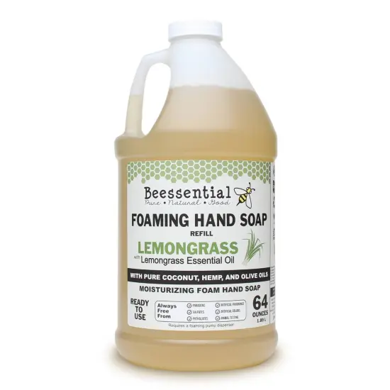 Beessential Foaming Hand Soap Refill Lemongrass 64 Fluid Ounce {1}