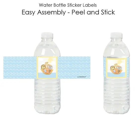 Big Dot of Happiness Noah's Ark - Baby Shower Water Bottle Sticker Labels - Set of 20 {3}