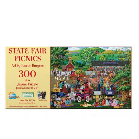 Sunsout State Fair Picnics 300 pc Jigsaw Puzzle 38724 {4}