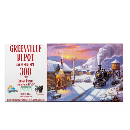 Sunsout Greenville Depot 300 pc Jigsaw Puzzle 40653 {4}