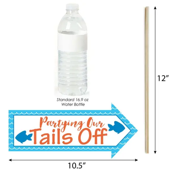 Big Dot of Happiness Funny Under the Sea Critters - Birthday Party or Baby Shower Photo Booth Props Kit - 10 Piece {4}