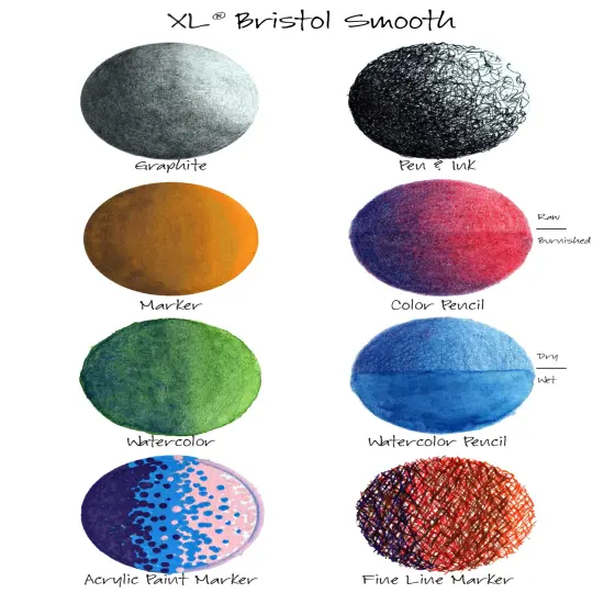 Canson XL Recycled Bristol Paper Pad 9"X12"-25 Sheets {3}