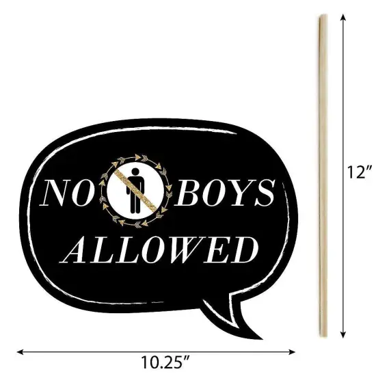 Big Dot of Happiness Funny "Bride Tribe" - Bridal Shower & Bachelorette Party Photo Booth Props Kit - 10 Piece {6}