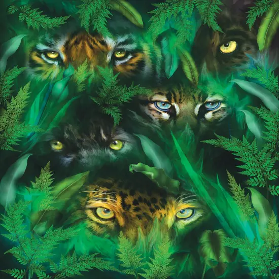 Sunsout Jungle Eyes 1000 pc Jigsaw Puzzle 55606 {1}