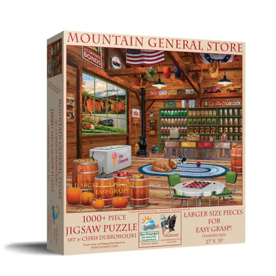 Sunsout Mountain General Store 1000 pc Large Pieces Jigsaw Puzzle 46006 {3}