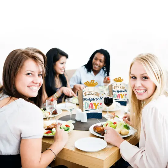 Big Dot of Happiness Happy Grandparents Day - Table Decorations - Grandma & Grandpa Party Fold and Flare Centerpieces - 10 Count {7}