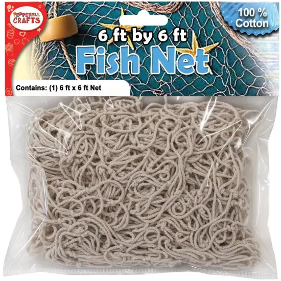 Pepperell Cotton Fish Net-6'x6' {1}