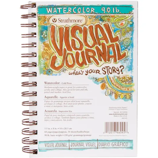 Strathmore Visual Journal Watercolor 5.5"X8"-34 Sheets {1}