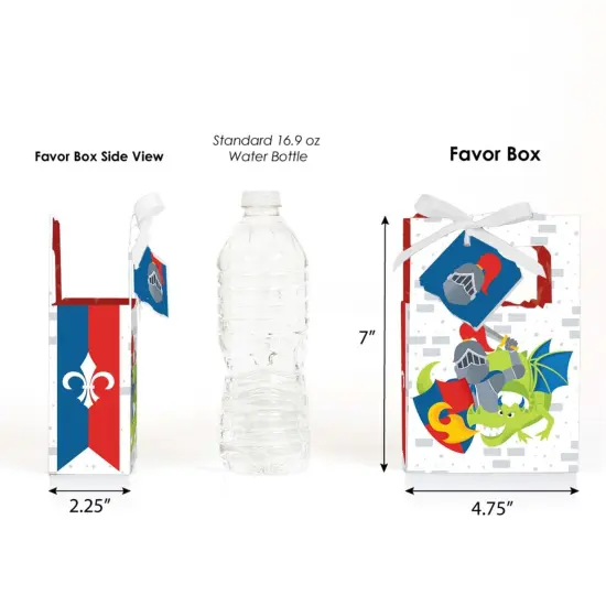 Big Dot of Happiness Calling All Knights and Dragons - Medieval Party or Birthday Party Favor Boxes - Set of 12 {3}