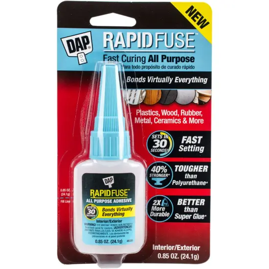 DAP Rapid Fuse All Purpose Glue-.85oz Clear {1}