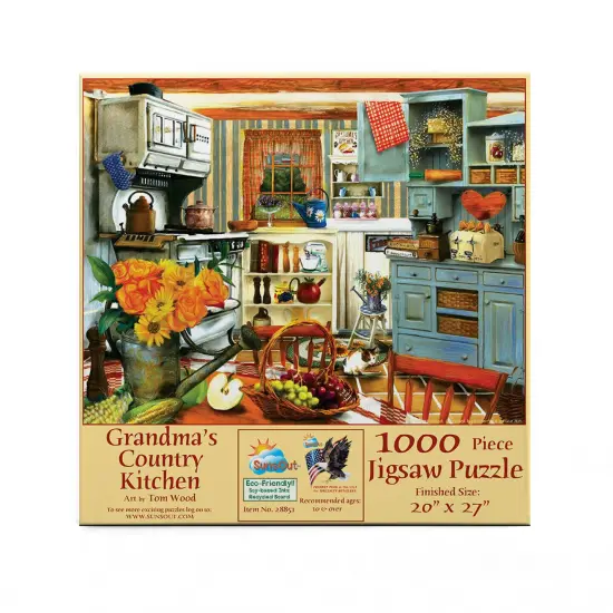 Sunsout Grandma's Country Kitchen 1000 pc Jigsaw Puzzle 28851 {4}