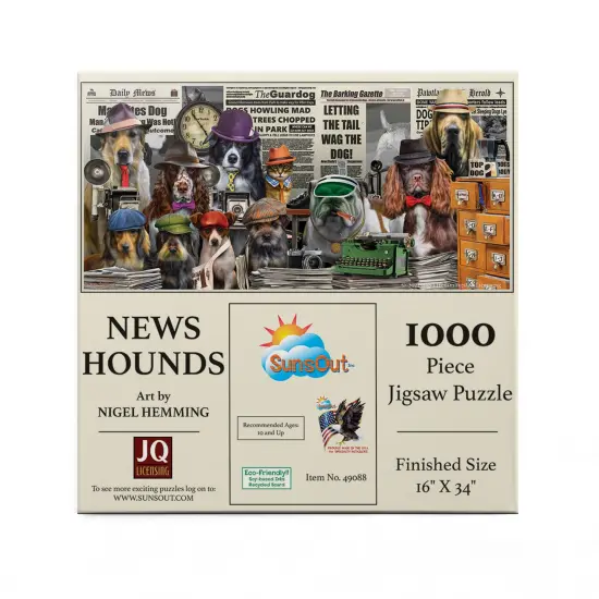 Sunsout NewsHounds 1000 pc Jigsaw Puzzle 49088 {4}