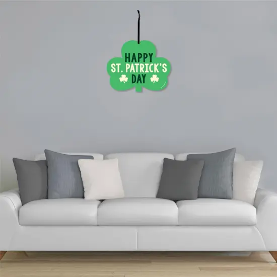 Big Dot of Happiness St. Patrick's Day - Hanging Porch Saint Paddy's Day Party Outdoor Decorations - Front Door Decor - 1 Piece Sign {4}