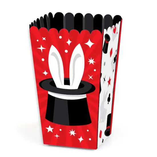 Big Dot of Happiness Ta-Da, Magic Show - Magical Birthday Party Favor Popcorn Treat Boxes - Set of 12 {1}