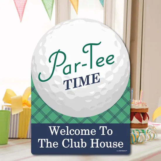 Big Dot of Happiness Par-Tee Time - Golf - Party Decorations - Birthday or Retirement Party Welcome Yard Sign {7}