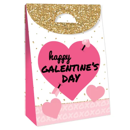 Big Dot of Happiness Be My Galentine - Galentine's & Valentine's Day Gift Favor Bags - Party Goodie Boxes - Set of 12 {4}