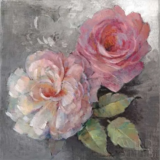 Roses on Gray I Crop Poster Print by Peter McGowan - Item # VARPDX27975 {2}