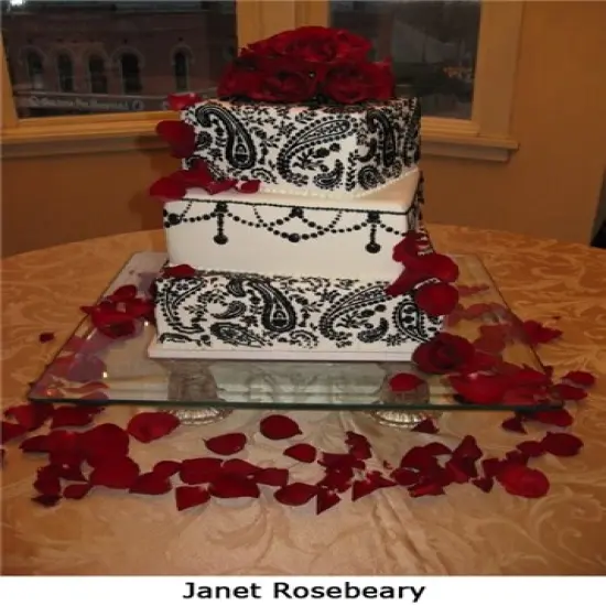 Paisley Cake Stencil Side | C465 by Designer Stencils | Cake Decorating Tools | {3}