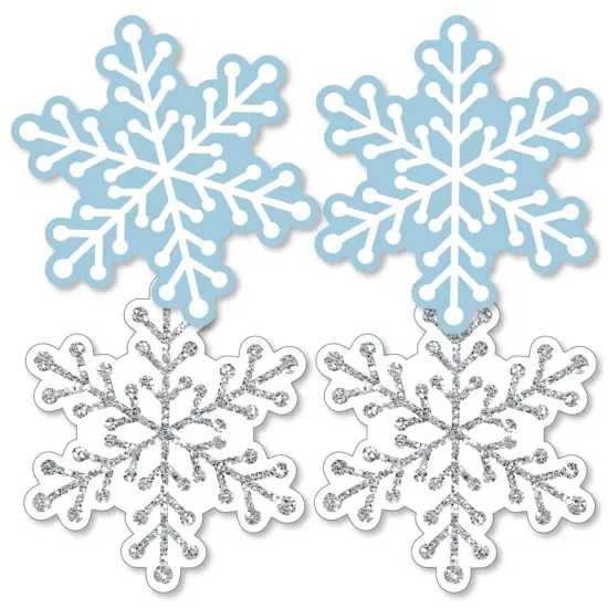 Big Dot of Happiness Winter Wonderland - Snowflake Decorations DIY Snowflake Holiday Party and Winter Wedding Essentials - Set of 20 {3}