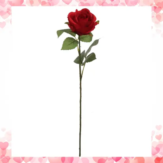 20" Red Rose Bud Stem - 48-Pack, Realistic Silk Foliage, Lifelike Blooms, Perfect for Floral Arrangements, Events & Home D&eacute;cor - Ideal for All Seasons, Floral Home by Artificial Flowers {2}