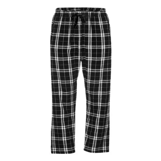 Luxurious Haley Flannel Pant | RADYAN&reg; Black/ white {1}