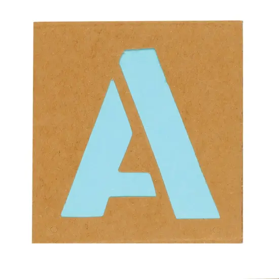 Creative Start Reusable Cardstock Paper Stencil Kit, Gothic Font, 3", 45 Characters {1}