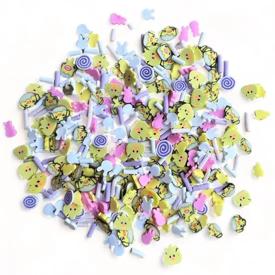 Buttons Galore Sprinkletz DIY Craft Embellishment Polymer Clay Pieces For Slime & Crafts 36 Grams - 3 Packs of Fluffy Friends {3}