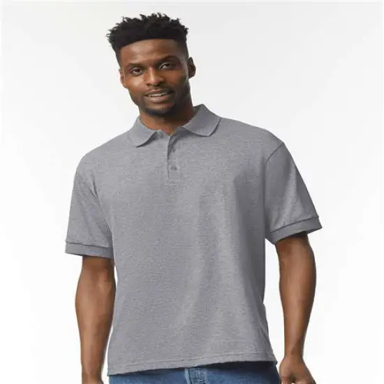 Gildan&reg; DryBlend Jersy Polo T-Shirt Short Sleeve Graphite heather {1}