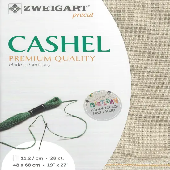 Precut Zweigart Cashel 28 count Flax {1}