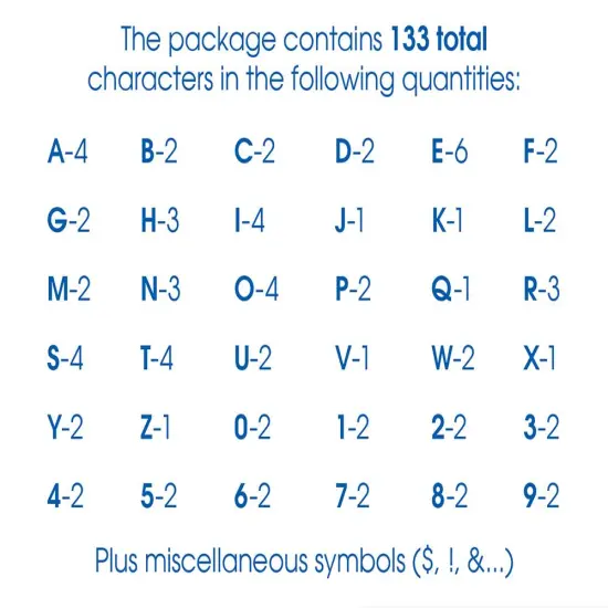 Creative Start Vinyl Self-Adhesive Letters and Numbers, 2", Helvetica Font, White, 133 count {2}