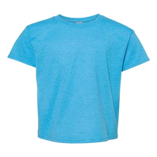 Gildan&reg; Heavy Cotton Crewneck Short Sleeve Youth T-Shirt - 5000B Heather sapphire {2}