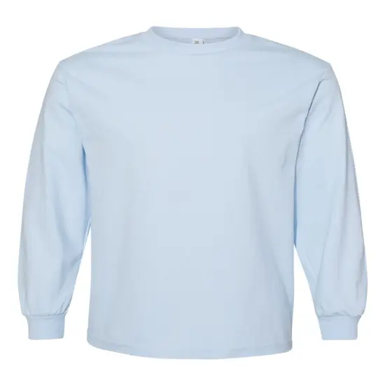 American Apparel&reg; Fine Jersey Crewneck Long Sleeve Tee Powder blue {1}