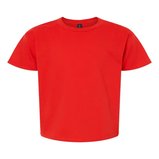 Gildan&reg; Youth Crewneck Short Sleeve Sofystyle T-shirt - 64000B Red {2}