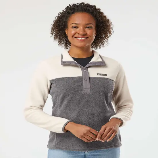 Columbia&reg; Women&rsquo;s Benton Springs Half-Snap Pullover City grey heather/ {1}