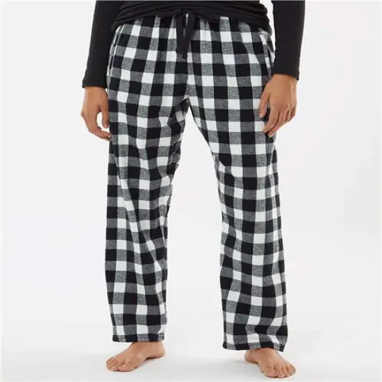 Luxurious Haley Flannel Pant | RADYAN&reg; Black/ white buffalo {1}
