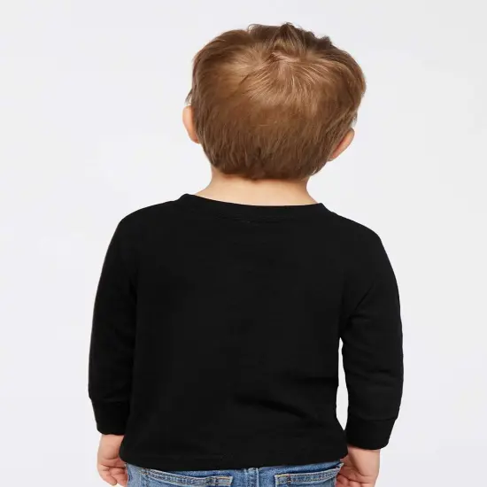 Rabbit Skins&reg; Toddler Cotton Jersey Crewneck Long Sleeve Tee - 3311 Heather {6}