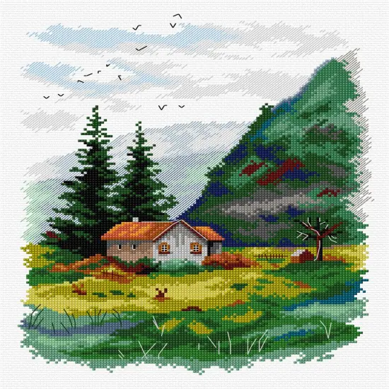 Landscape 136CS Counted Cross-Stitch Kit {1}